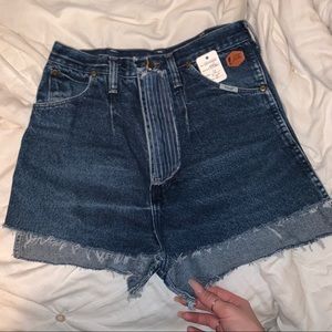 Reworked High Waisted Levi/Wrangler Jean Shorts